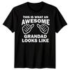 Mens Awesome Grandad Funny Fathers Day T-Shirt Tee Best Dad Ever Papa Life #FD