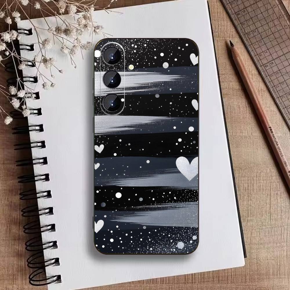 Y2k J-INS Graffiti Phone Case For Samsung Galaxy A73,A21s,A22,A31,A52,A53,A71,A41Soft Black Shell