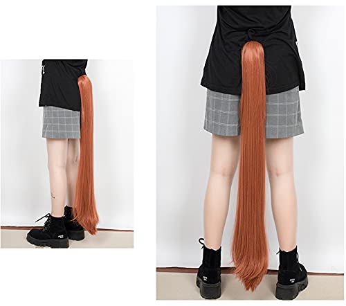 Daiwa Scarlet Cosplay Wig, Orange, Costume, Wig, Accessory, Disguise, Halloween, Event, Cosplay, Photo Shoot (Wig + Ears + Tail)