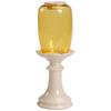 Chinese Forbidden City Glass Candlestick: Zen Tea Room Atmosphere Candle Lamp Decoration