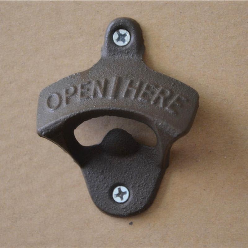 Stainless Steel Wall Mount Bar Beer Glass Cap Bottle Opener With Screws Jh US Stainless Steel Wall Mount Bar Beer Glass Cap Bottle Opener With Screws Jh US