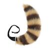 Artificial fox tail cosplay Handmade plush wolf tail accessory for cosplay events, with adjustable length