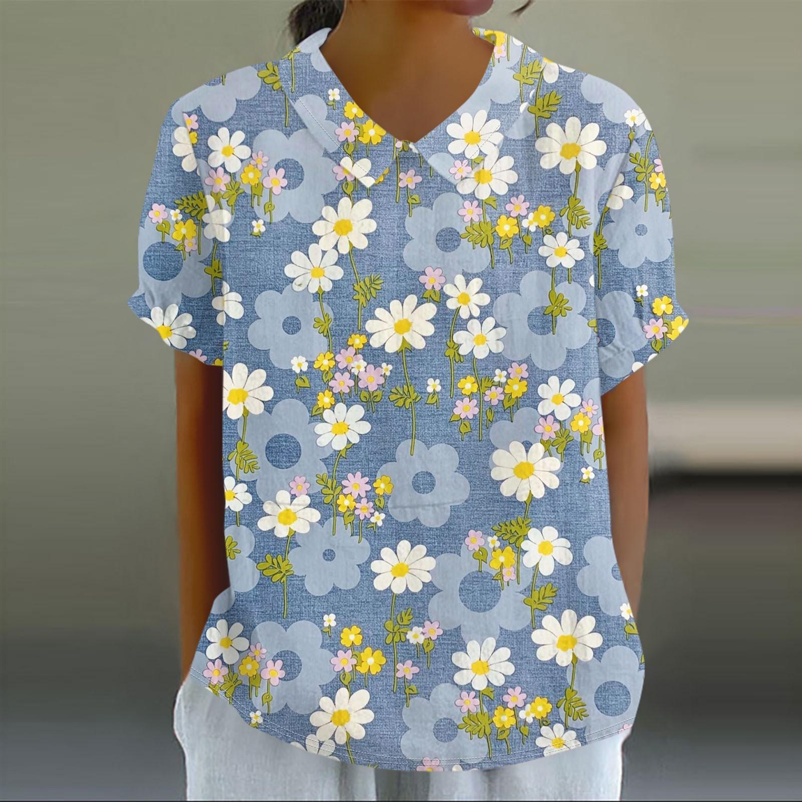 

Топи для жінок Топи з короткими рукавами Жіноча блузка Літні топи Жіноча легка блузка Топи Повсякденний пуловер Футболка Базова сорочка XL синій