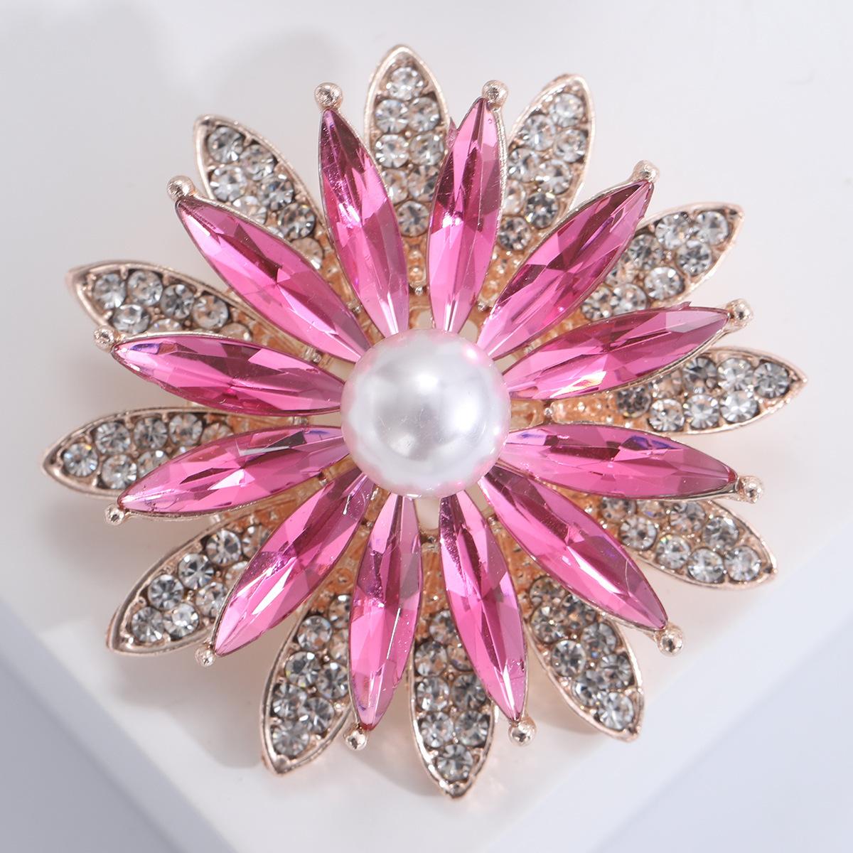 

Персонализированная брошь-подсолнух из кристаллов, темпераментный блейзер, свитер, булавка для выреза, анти-свет