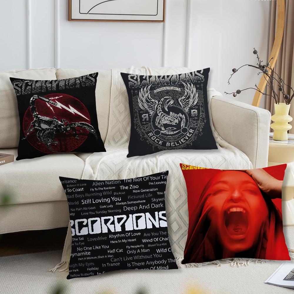 Cushion Cover S-ScorpionS Comfortable Soft Pillow Case for Sofa Band Living Room Home Office Decor and Protective Covers