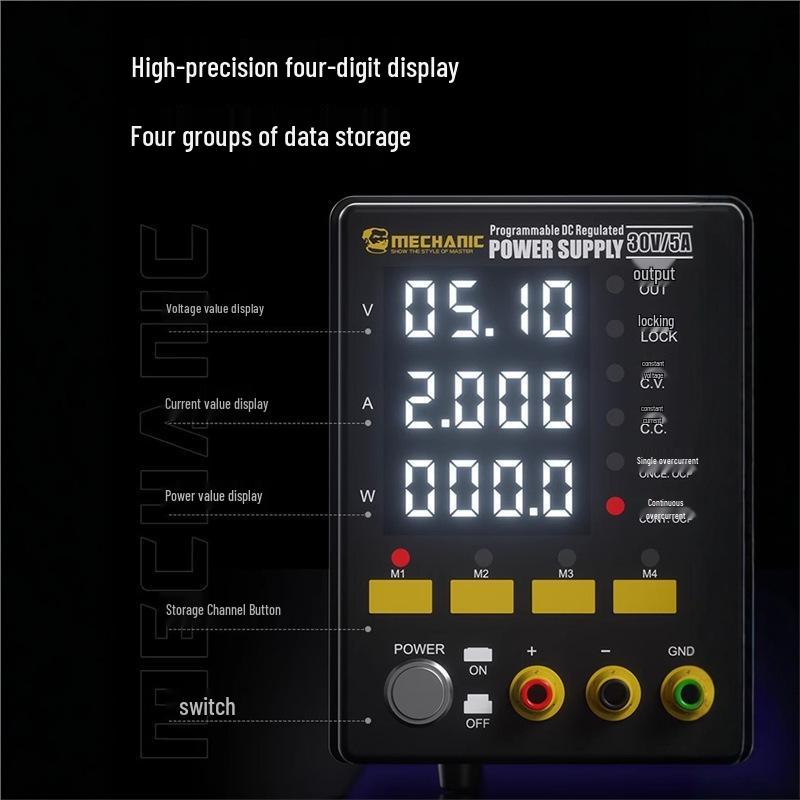 Precision Adjustable DC Power Supply for Mobile Phone Testing and Repair