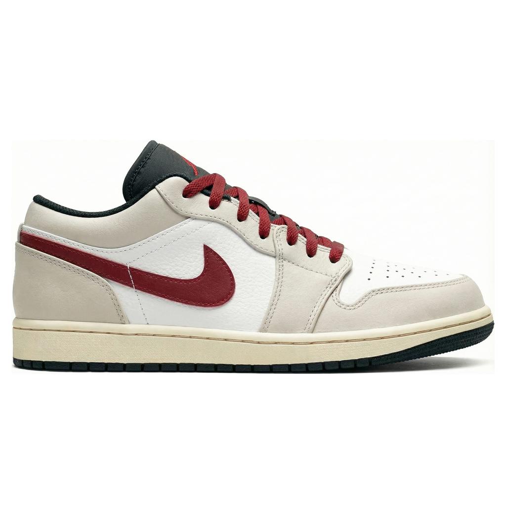 Jordan Air Jordan 1 Low CNY Horse Year, Three Times Laboratory, Pure Horse Red Abrasion Resistant Low top 553558-040(Team-)-Random packaging bags