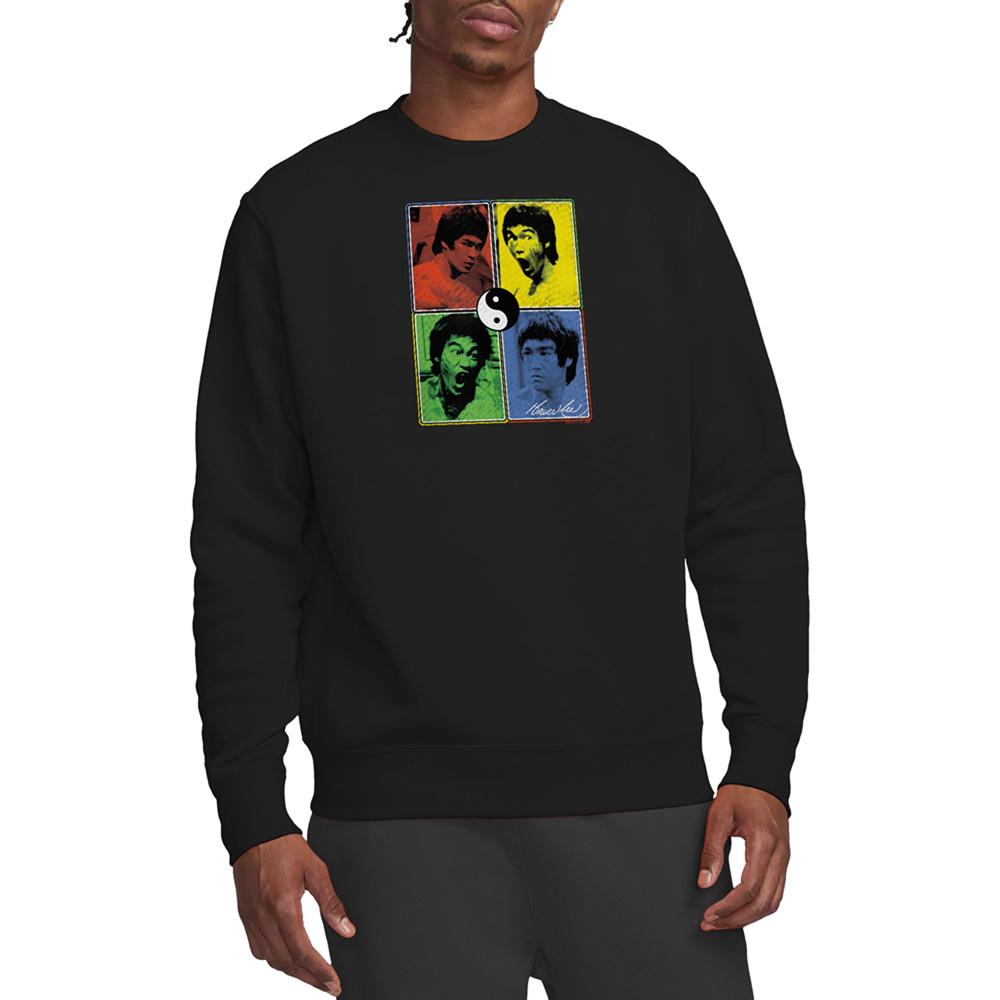 Bruce Lee Unisex Adult Colour Block Sweatshirt