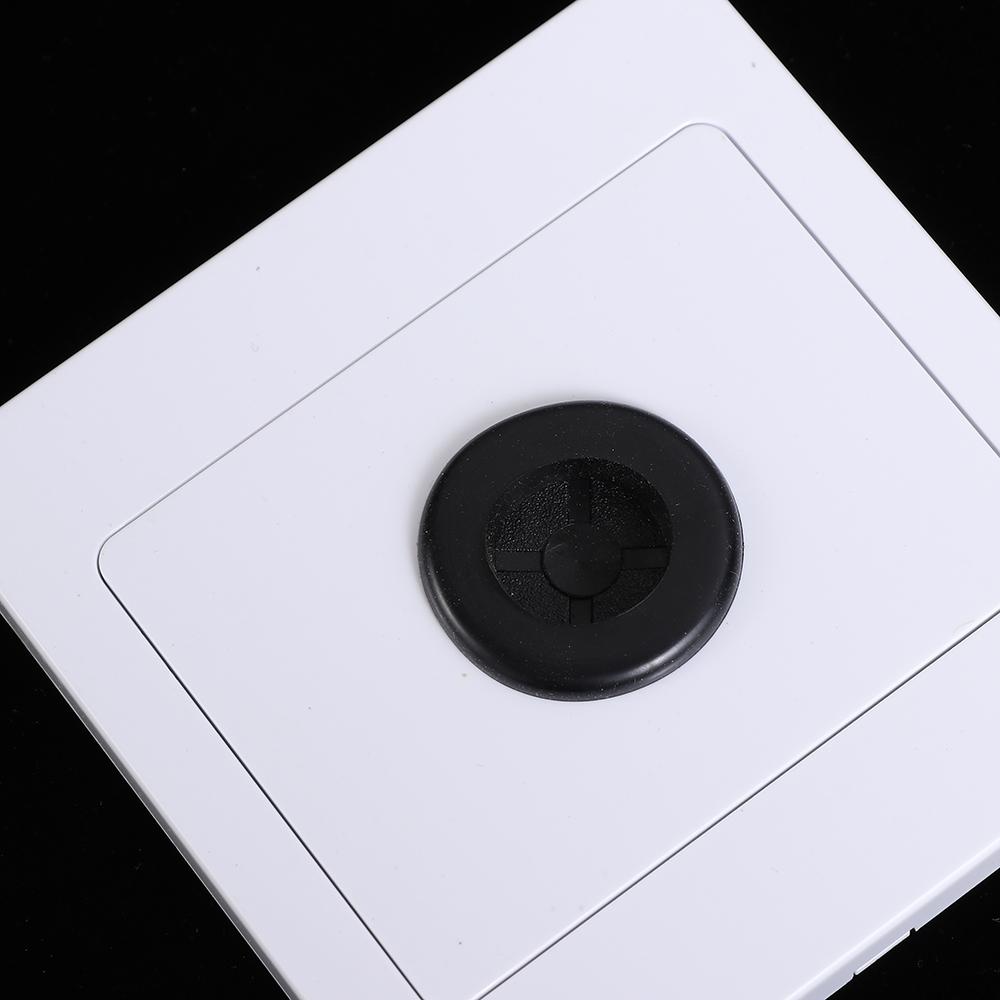 Mit Gummipad mit Auslassloch Kabelbuchse Panel Wand Blindplatte Dekorative Abdeckung Kabelabdeckung