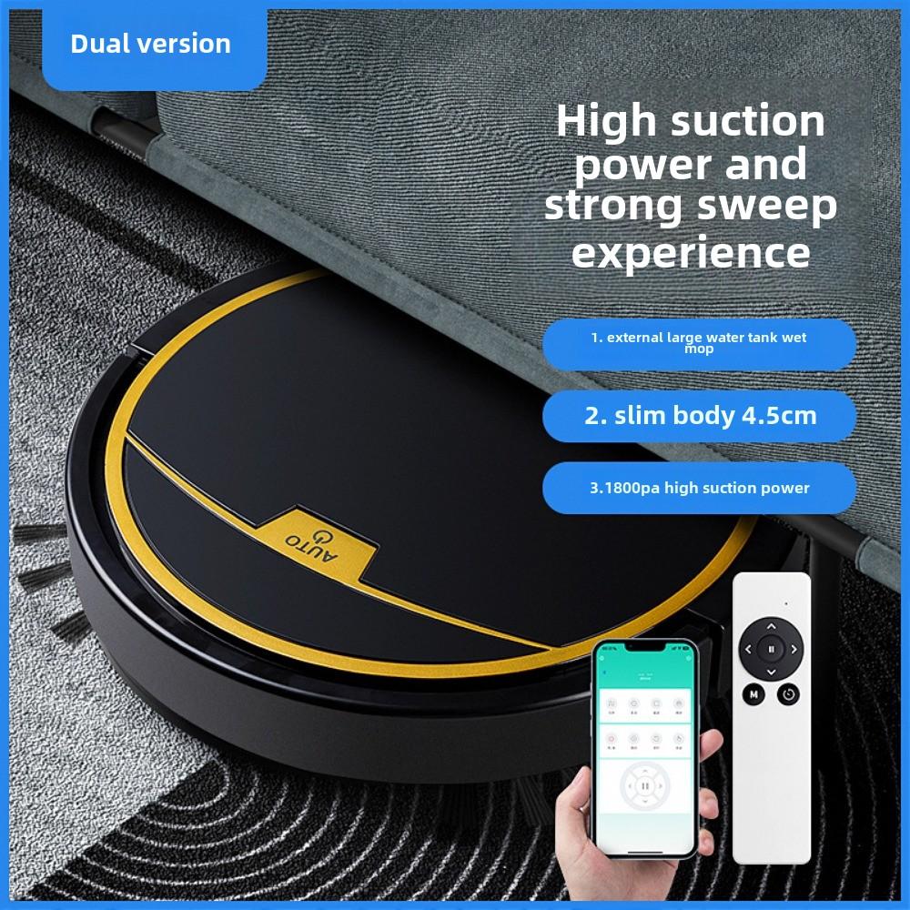 Inteligentní robot pro domácnost s čističem vodní nádrže Vysavač Zametání a tažení tři v jednom