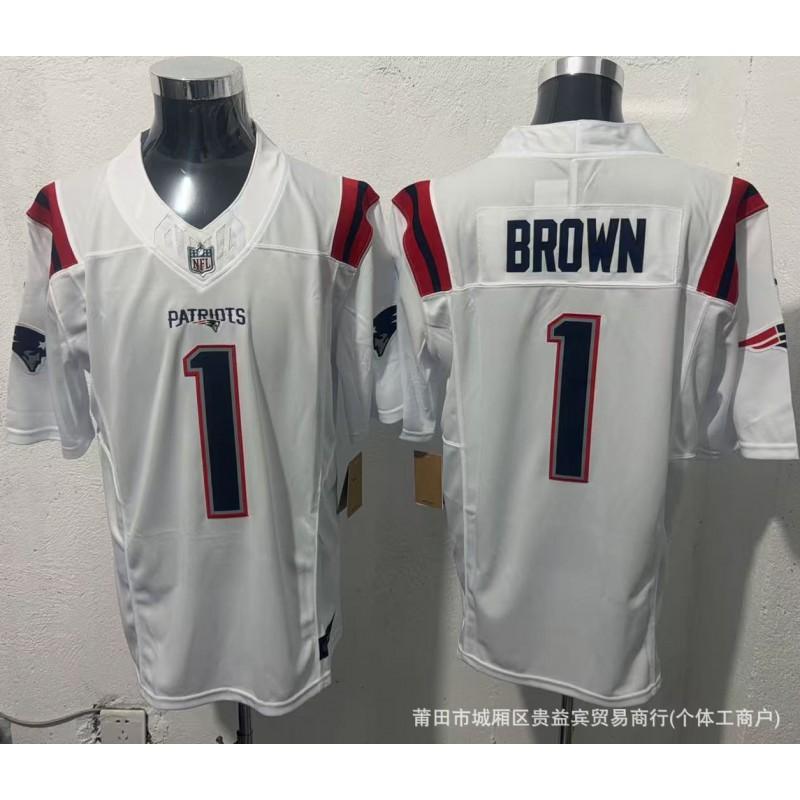 Vlastní vyšívaný fotbalový dres Tým New England Patriots Sportovní uniforma Pánské Fanoušci