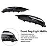 Gloss Black Front Fog Light Grill Covers 8V5807681A9B9 8V5807682A9B9 Fit A3 8V Sedan 2013-2016