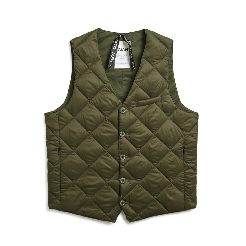 Taion City Single Button Down Gilet 003BCI Men's