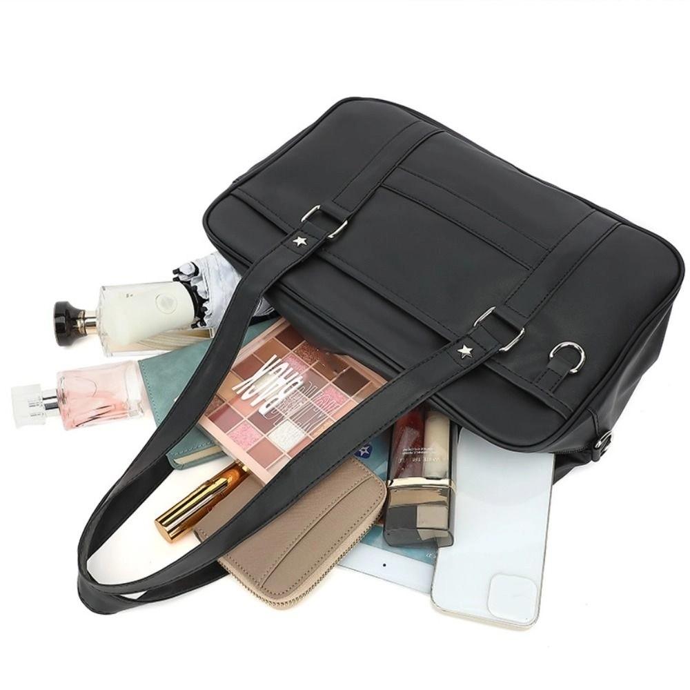 PU Leather JK Uniform Bag Korean Style School Handbag Cute Preppy Style Shoulder Bag  Girls/Female