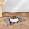 Basics Waterproof Non-Slip Mat Silicone Pet Food Water Bowl Gray 4729cm Plain