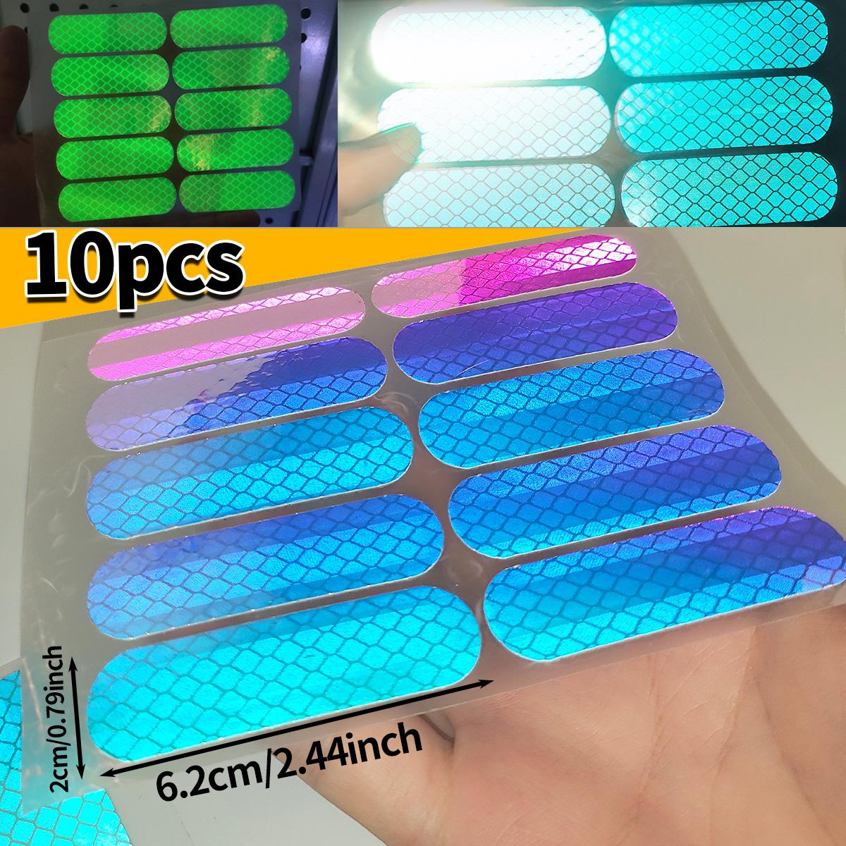 

Seven-Color Laser Car Decoration Accessories Anti-Collision Reflective Warning Stickers for Car Motorcycle Wheels