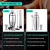 6pcs 750ml Cocktail Shaker Set Stainless Steel Bartender Kit Martini Mixer Barware Mixing Tools