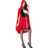 Premium, Thickened, Halloween Cloak Little Red Riding Hood Princess Dress Costume, Fairy Tale Prom Queen Dress