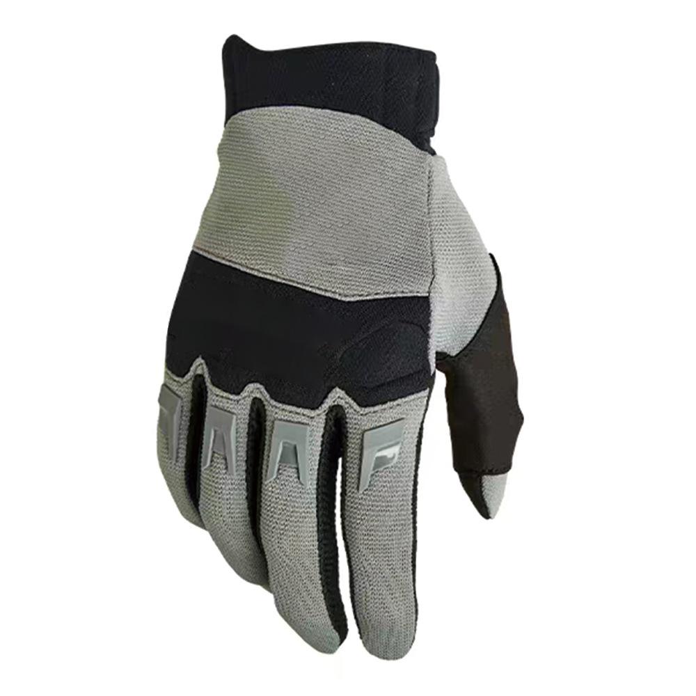 Custom Logo Winter Leather Full Finger Motorcycle Horse Riding Gloves Tactical Protection Waterproof Breathable Lightweight S светло-серый