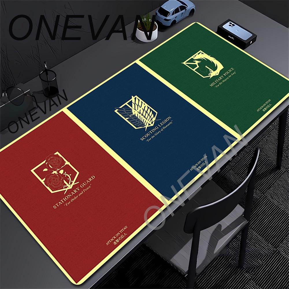 Útok Titánů Anime Velká Podložka pod Myš s Zámkovým Okrajem Počítačová Podložka pod Myš XXL S Herní Podložka pod Myš Herní Podložka pro Notebook Klávesnici Podložky pod Myš Koberec