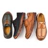Large Size Men's Casual Single Shoes British Retro Fashion Outdoor Soft Surface Hand-sewn Leather Shoes Foreign Trade