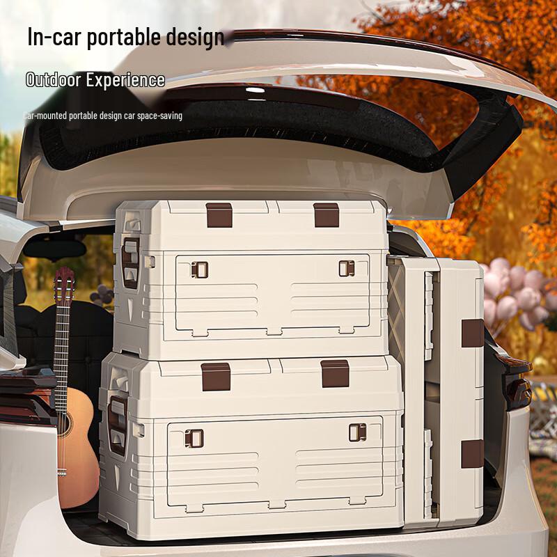 Outdoor Folding Camping Storage Box Table