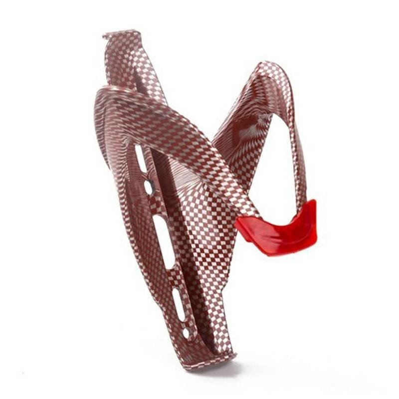 

Легкий держатель для велосипедной бутылки из углеродного волокна Идеальная флягодержатель для гидратации на горных и шоссейных велосипедах Необходимый велосипедный аксессуар красный