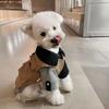 Pet Dog Vest Harness-Ready Workwear Style Cotton Blend Four Wearable Schnauzer Bichon Shiba