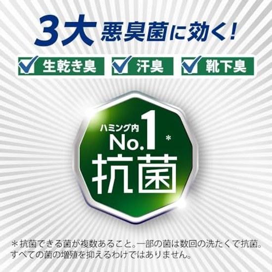 Humming Deodorizing Experience No Damp SmellSweat OdorAge Odor Refreshing Green Scent Main Body 510g Refill 1470g Set Fabric Softener Kao Large 2026