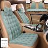 Plush Faux Rabbit Fur Car Seat Cushion: Luxurious Lumbar Support for Autumn and Winter Comfort