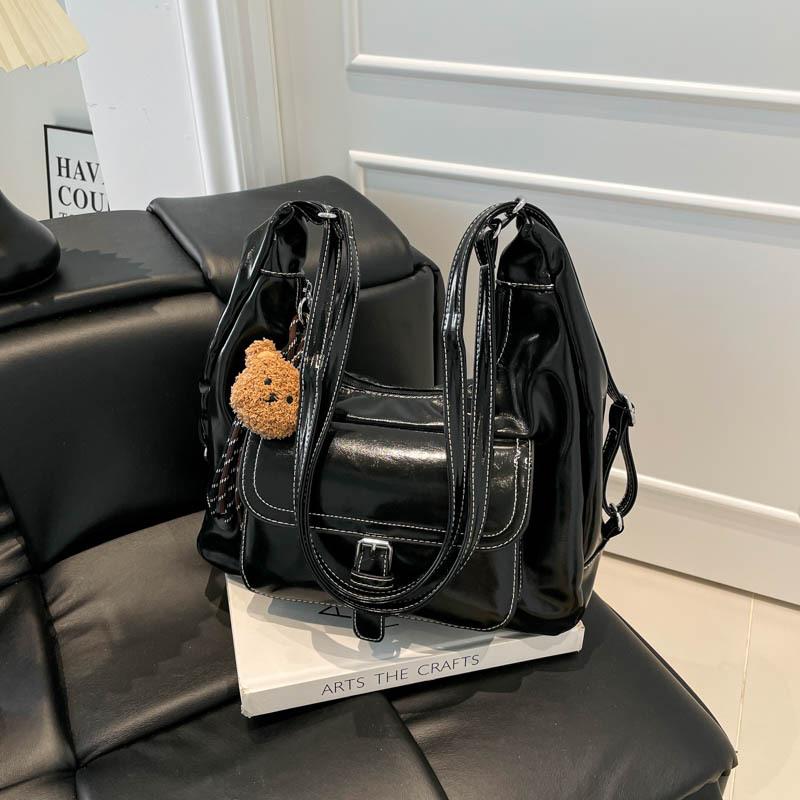 Casual commuter large capacity tote bag women's summer retro versatile high sense backpack