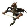 Flying Dragon Roll Paper Holder Winged Dragon Bathroom Wall Mount Toilet Paper Holder Gothic Resin