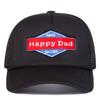 Men Happy Dad Letter Embroidered Baseball Cap Mesh Hat Outdoor Adjustable Sunscreen Leisure Hat Spring Autumn Travel Tourism Beach Vacation