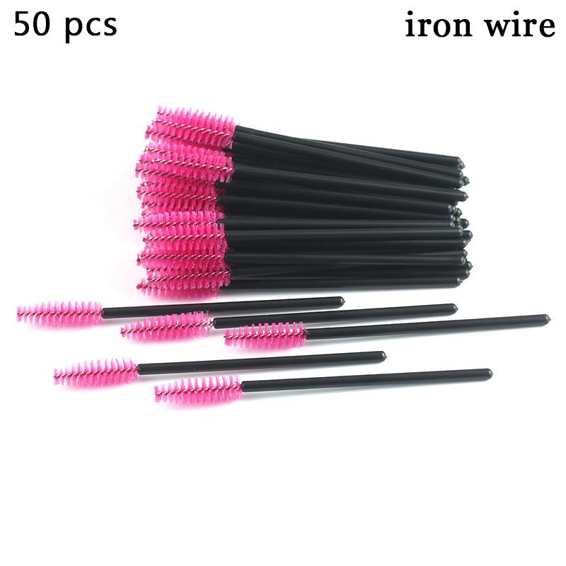 50Pcs Eyelash Extension Disposable Eyebrow Brush Mascara Wand Applicator Spoolers Eye Lashes Cosmetic Brushes Set Makeup Tools