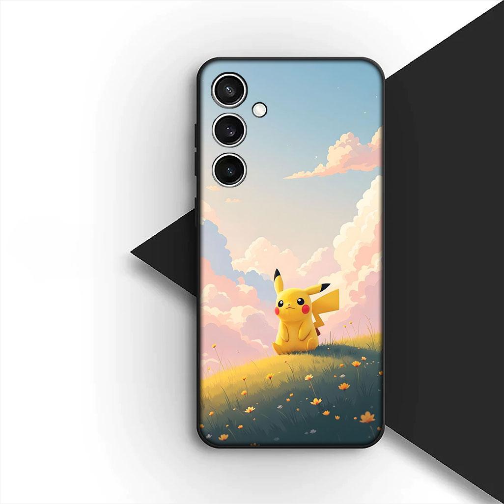 

Cover for Samsung Galaxy S24 S25 S23 FE Ultra Plus S7 Edge S25+ S23+ A56 5G Casing Phone Case Lovely P-Pokemons P-Pikachus GO Galaxy S25 FE