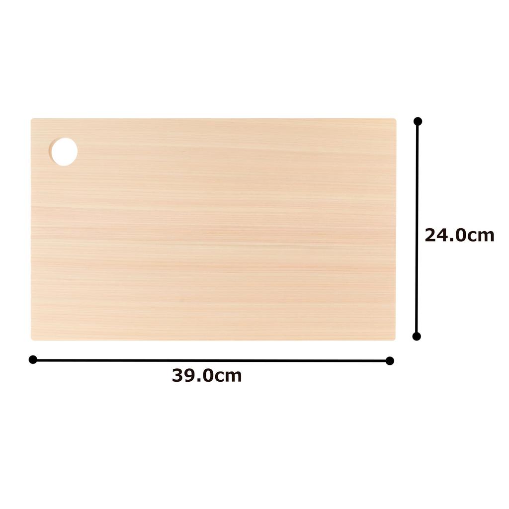 Umezawa Woodcrafts (Umezawamokuzaikougeisya) Hinoki Wood Cutting Board, 39 X 24 X 2 Cm