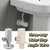 Copper Material Triangle Valve Cream White Water Stop Valve Universal Angle Valve  Kitchen