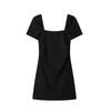Fashion Style Summer New Arrival Fashion Trendy Women's Clothing Square Collar Slim Looking Linen Short Dress 2990325 250