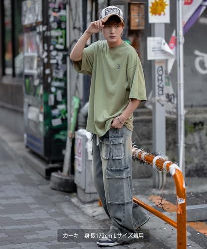 IMPROMES Casual SIDEWAYSTANCE Embroidered Downer Bulldog Short Sleeve T-Shirt, Men's, White