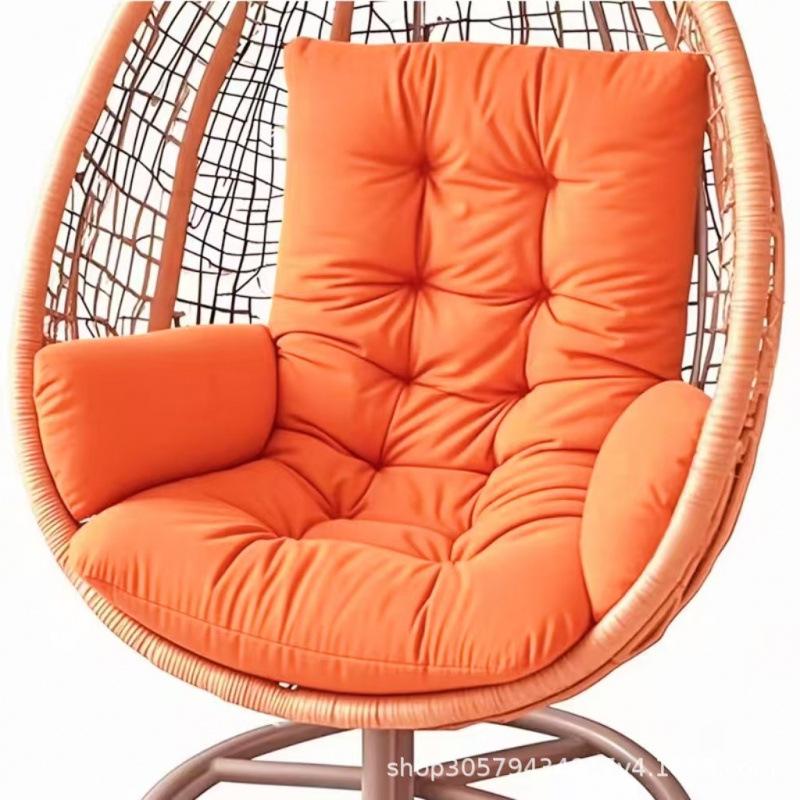 Thickened Hanging Basket Seat with Enlarged Backrest Cushion for Swing, Single Sofa, or Rocking Chair