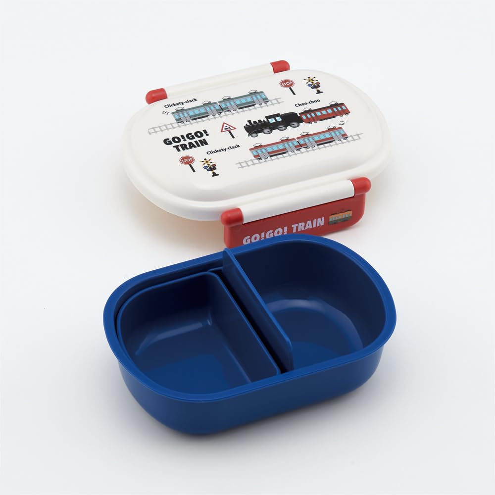 Skater Bento 360ml with a Fluffy Made in Single Dishwasher and Microwave for Boys Children's Box, Capacity, Lid, Japan, Tier, Safe, GO! GO! TRAIN,
