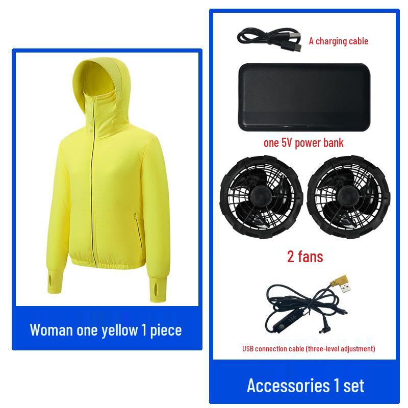 Couple's Lightweight Summer Cooling Air-Conditioned Sunscreen Jacket.