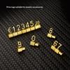 12Pcs Jewelry Store Price Tag Cube Number Signs Adjustable Assembly Tool for Retail Counter Display