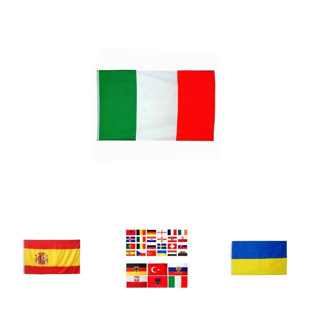 Internationale Fußballflaggen 3x5ft Polyester Wimpelketten für Sportveranstaltungen und Feiern