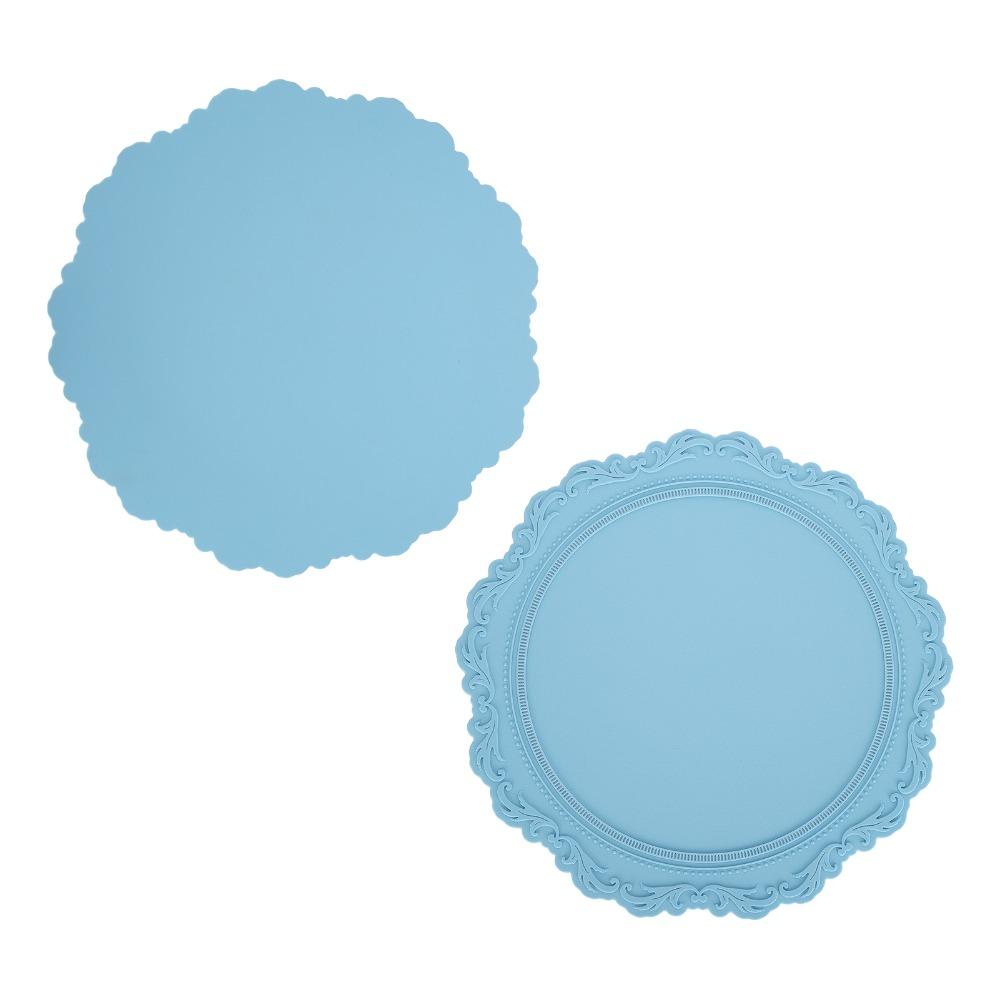 Non Slip Placemat Silicone Drainage Pad Easy To Clean Heat Insulation Mat Afternoon Tea