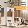 Wide-Angle Dual-Band WiFi Smart Pet Feeder Laser Interactive Automatic Cat Feeder with Adjustable Camera & Stainless Steel Bowl