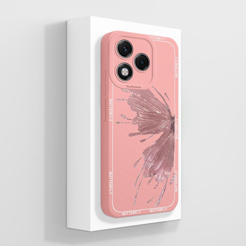 Silikonový kryt s motivem květiny pro Huawei 400 Lite X7c X8 X8c X9c Play 30 60 Plus, odolný proti pádu, s motivem květů a ochranou obrazovky proti pádu pro Huawei.