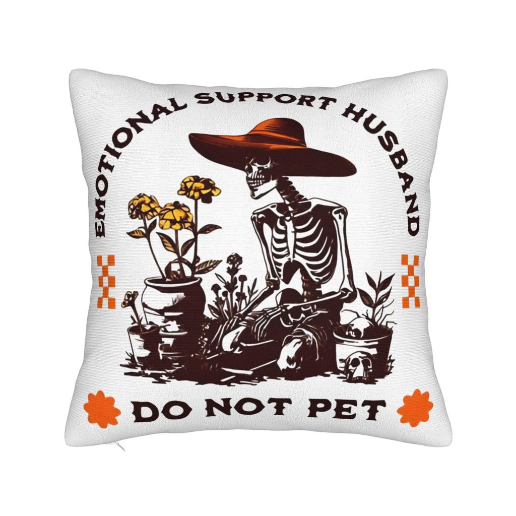 EMOTIONAL SUPPORT HUSBAND DO NOT PET Pillow Case Kawaii Pillow Cover Design Pillowcases For Sofa Home Decor