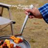 Long Handle Outdoor Soup Ladle Skimmer Kits Titanium Lightweight Food Strainer Anti Slip Heat-resistant