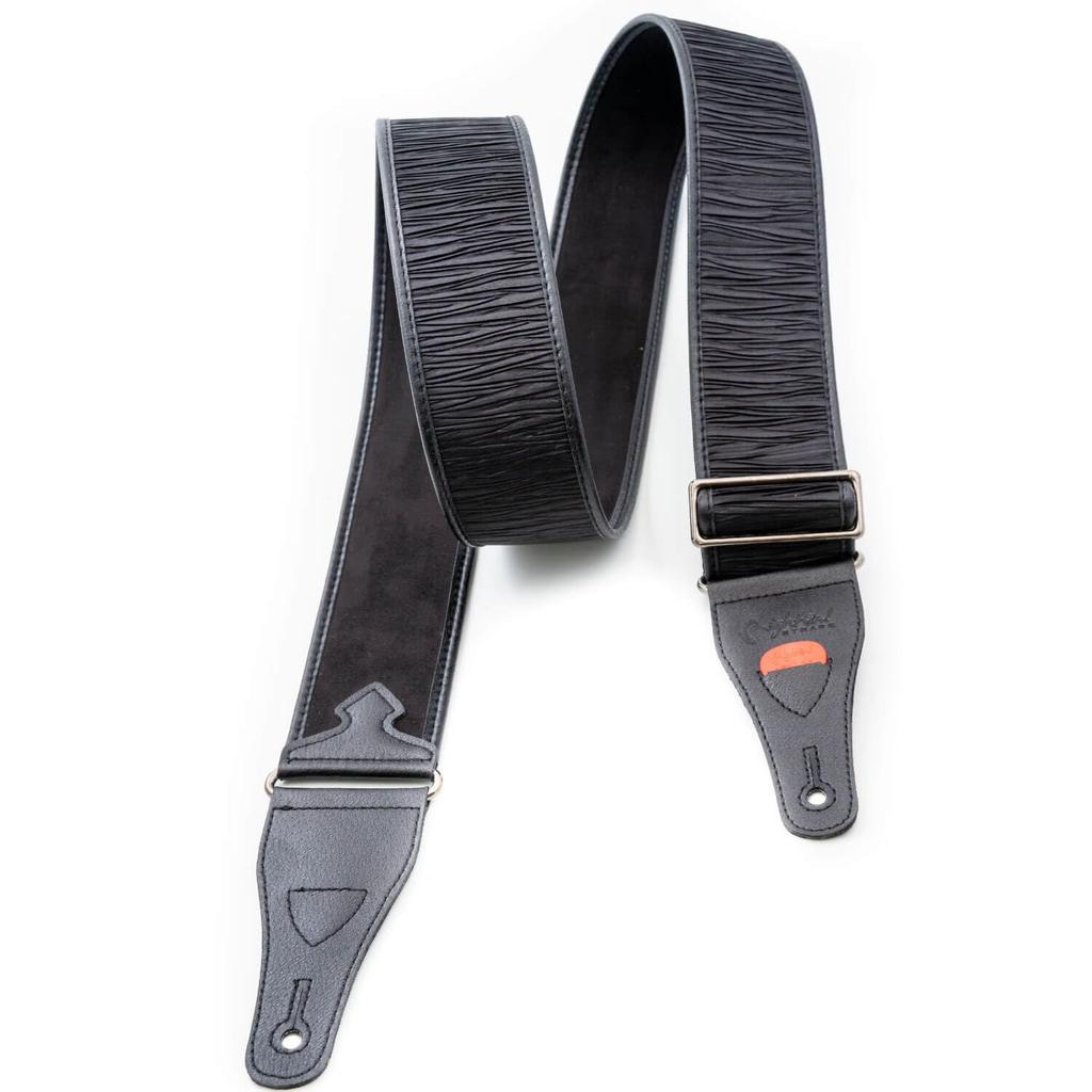 Straps 6cm Dune Black RightOn! Guitar/Bass Strap, Wide, 90-150cm,